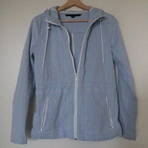 Tommy Hilfiger Light Blue Stripe Jacket Women's S